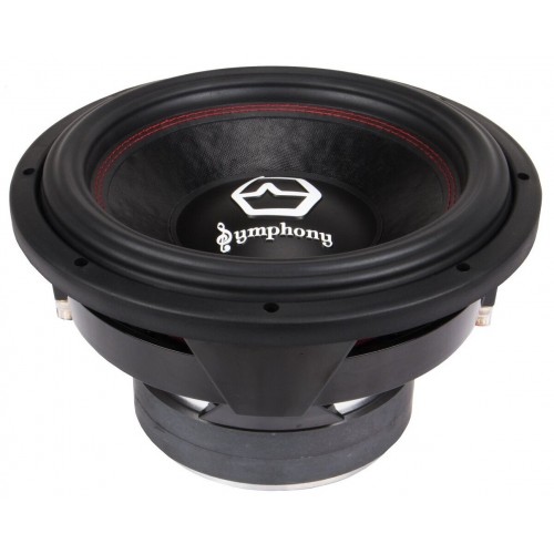 Сабвуфер автомобильный Урал Symphony 12 (черный/красный) 3
