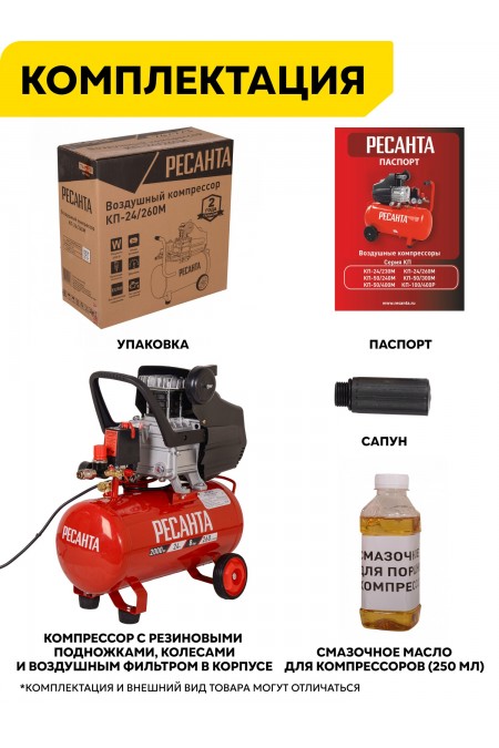 Компрессор Ресанта КП-24/260М (74/7/3) 8