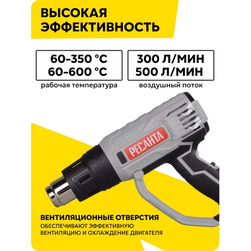Фен технический Ресанта ФЭ-2000ЭК (75/2/2) 2