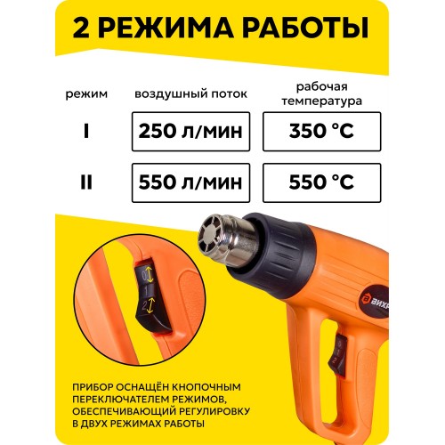 Фен технический Вихрь ТП-2000М (72/2/2) 3