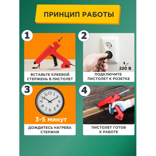 Пистолет клеевой REXANT (12-0119) 4