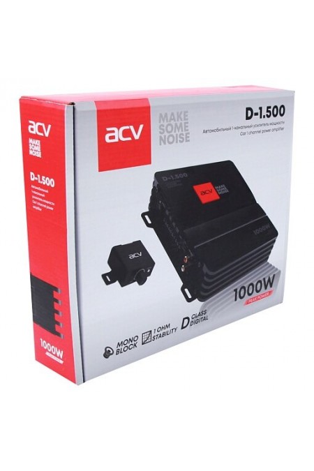 Автомобильный усилитель ACV D-1.500 (черный) 5
