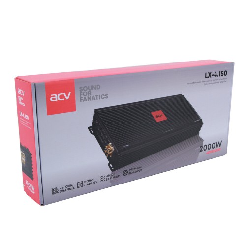 Автомобильный усилитель ACV LX-4.150 (черный) 2
