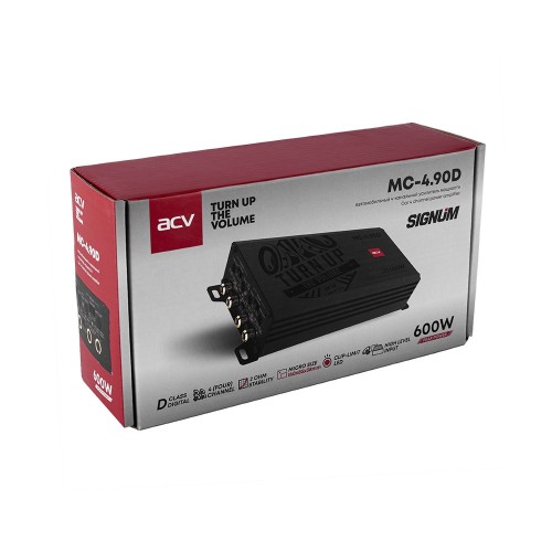 Автомобильный усилитель ACV MC-4.90D (черный) 5