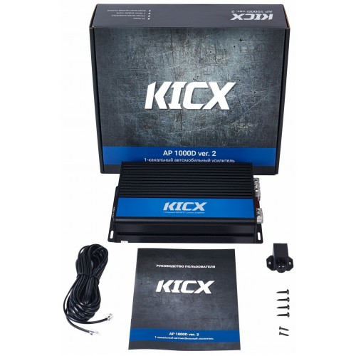 Автомобильный усилитель Kicx AP 1000D ver.2 одноканальный (черный) 1