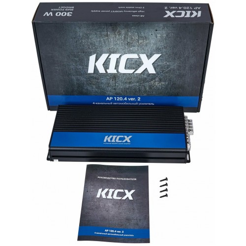 Автомобильный усилитель Kicx AP 120.4 ver.2 (черный) 8