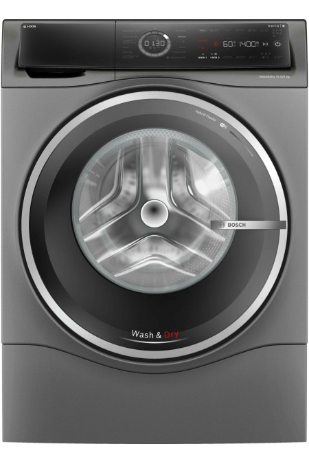 Стиральная машина с сушкой Bosch WNC254ARSN (с английской панелью управления) (серый) 