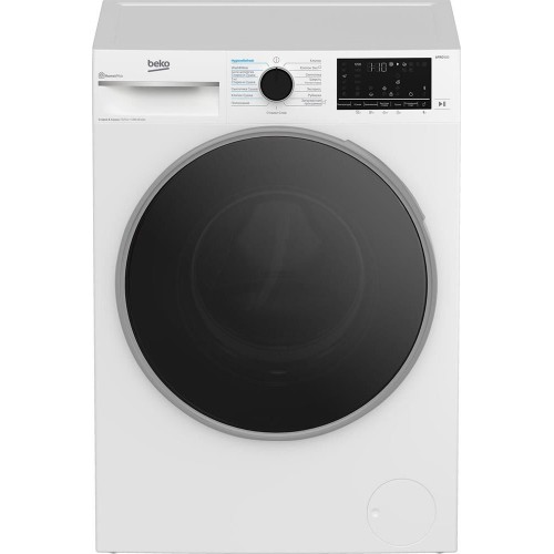 Стиральная машина с сушкой Beko B3DFR57H23W (белый/черный люк) 