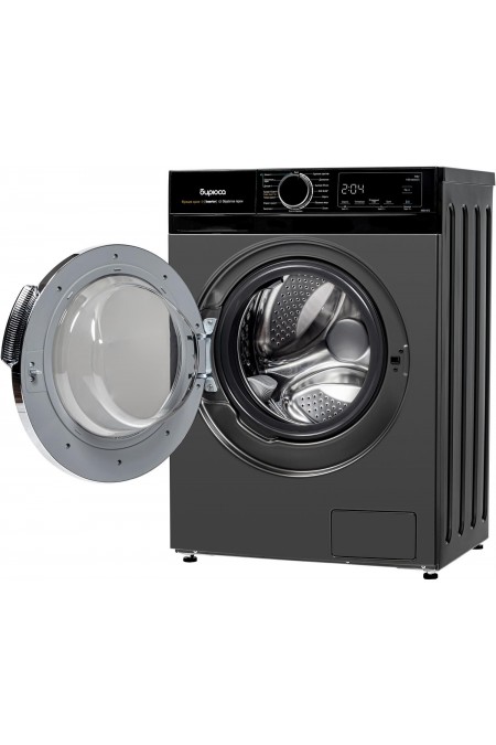 Стиральная машина с сушкой Бирюса WMD-MX814/15 DM Inverter (металлик/черный люк) 2