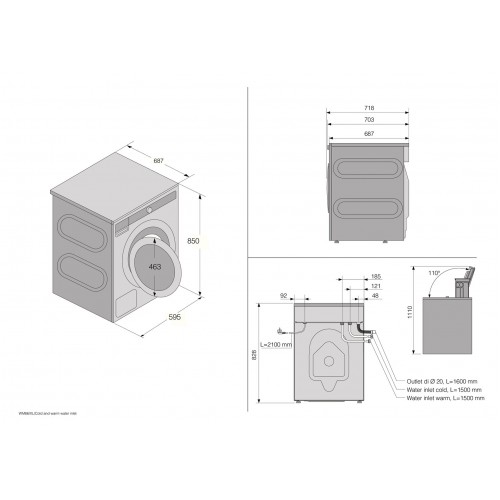 Стиральная машина Asko W7124XXLW (белый) 6