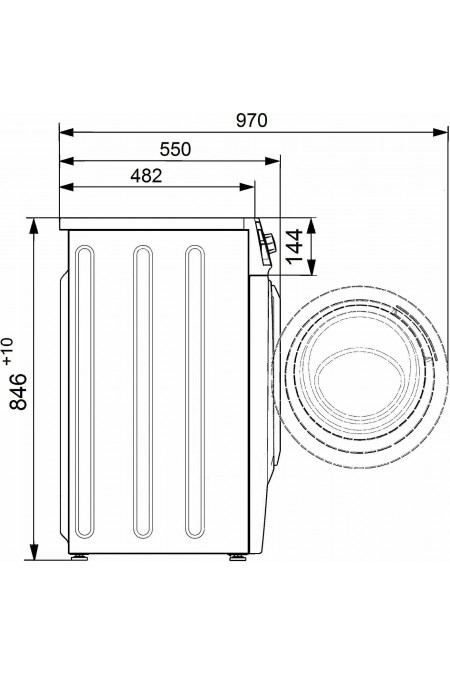 Стиральная машина Атлант 70С1010 (белый) 3