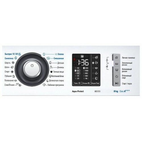 Стиральная машина Атлант 80С1213-01 (белый/черный люк) 1