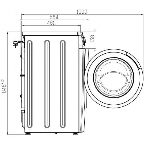 Стиральная машина Атлант 80С1214-01 (белый) 3