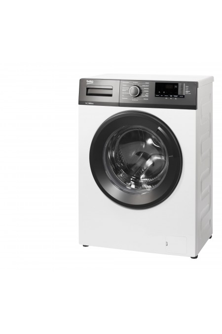 Стиральная машина BEKO WHE6512ZBW (белый/черный люк) 1