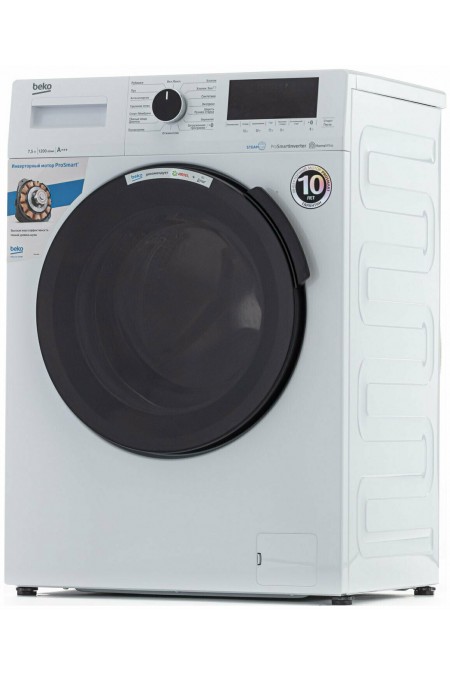 Стиральная машина Beko WSPE7H616W (белый/черный) 1