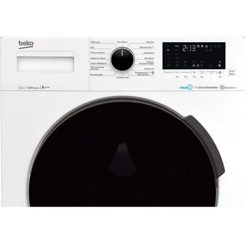 Стиральная машина Beko WSPE7H616W (белый/черный) 7