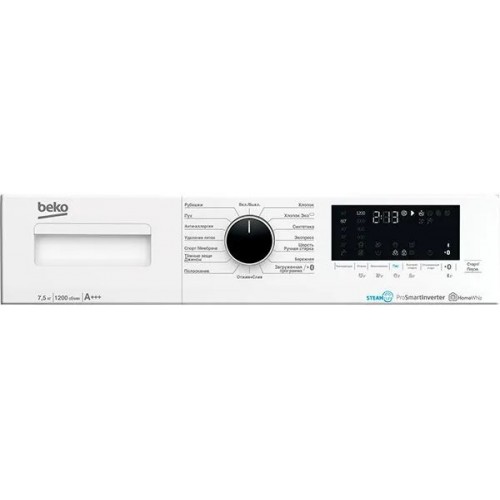 Стиральная машина Beko WSPE7H616W (белый/черный) 8
