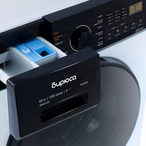 Стиральная машина c сушкой Бирюса WMD-SM812/03 (белый) 3