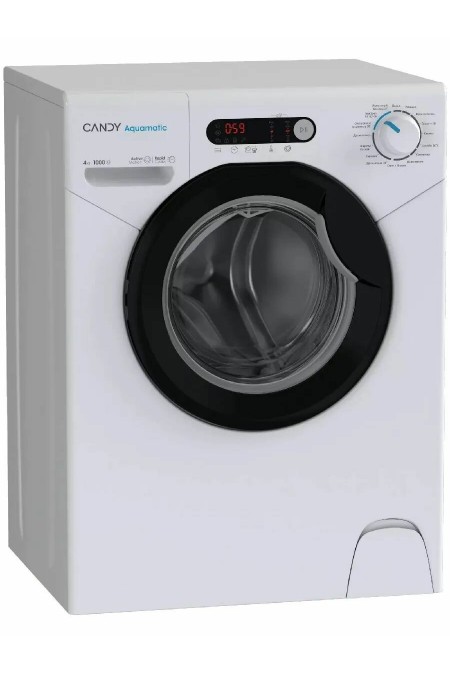 Стиральная машина Candy AQUE 1043DR-07 (белый/черный люк) 1