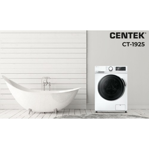 Стиральная машина Centek CT-1925 (белый/черный люк) 8