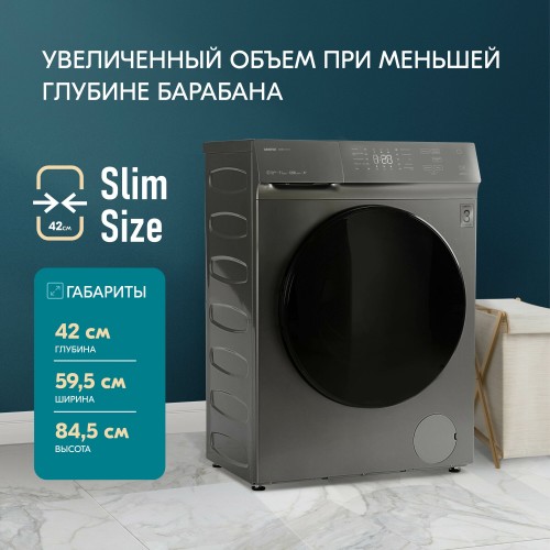 Стиральная машина Centek CT-1973 (серый) 1