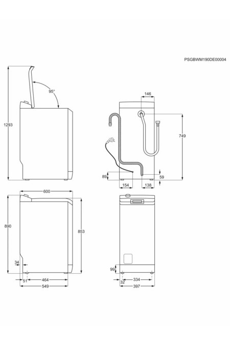 Стиральная машина Electrolux EW6TN5261F (белый) 5