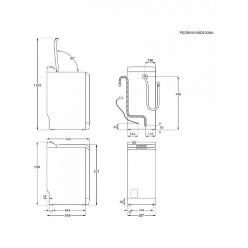 Стиральная машина ELECTROLUX EW6TN5261F (белый) 9