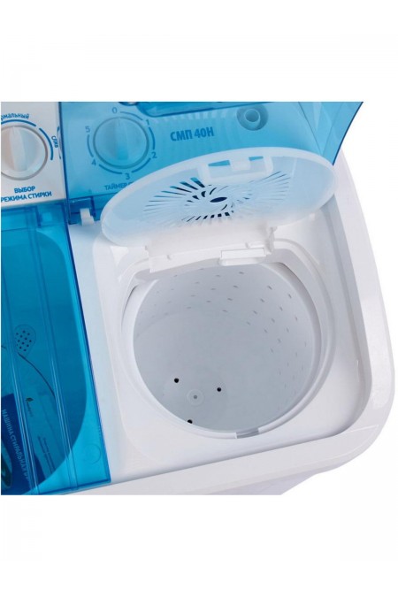 Стиральная машина Фея СМП 40НС (прозрачная крышка) (белый/голубой) 1