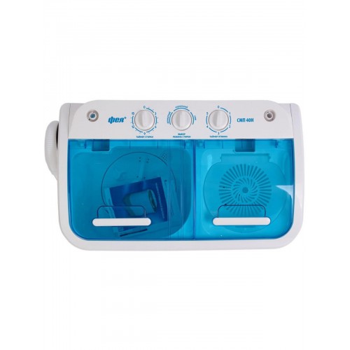 Стиральная машина Фея СМП 40НС (прозрачная крышка) (белый/голубой) 3