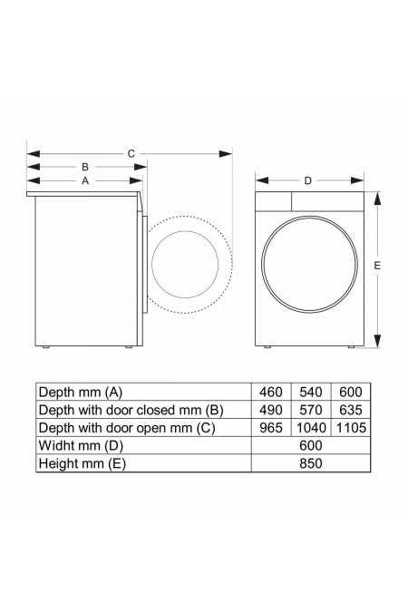 Стиральная машина Gorenje WG694A11 (белый/черный люк) 5