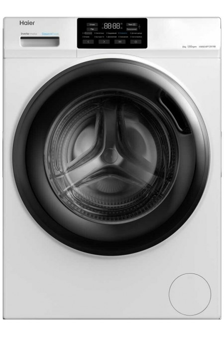 Стиральная машина Haier HW60-BP12919B (белый/черный люк) 