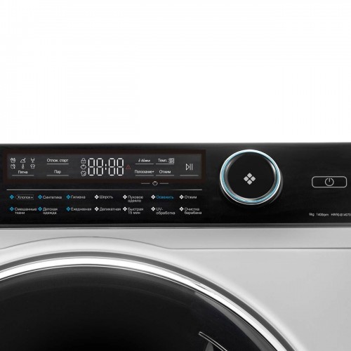 Стиральная машина Haier HW90-B14979 (белый/черный люк) 8