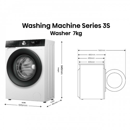Стиральная машина Hisense WF3S7021BB (черный) 6
