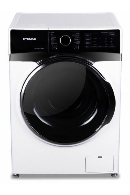 Стиральная машина Hyundai WFE8407 (белый/черный люк) 