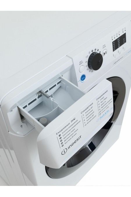 Стиральная машина INDESIT BWSA 5109 WBV (белый/черный люк) 3