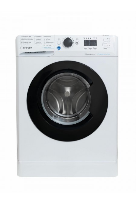 Стиральная машина INDESIT BWSA 5109 WBV (белый/черный люк) 4