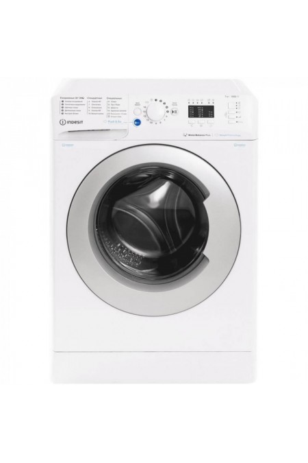 Стиральная машина INDESIT BWSA 6109 WSV RU (белый/серебристый люк) 