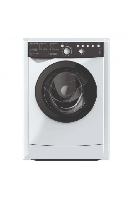Стиральная машина INDESIT EWSB 5085 BK (белый/черный люк) 