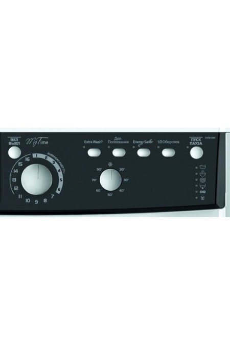 Стиральная машина INDESIT EWSB 5085 BK (белый/черный люк) 1