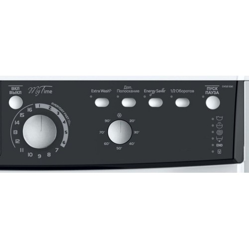 Стиральная машина INDESIT EWSB 5085 BK (белый/черный люк) 4