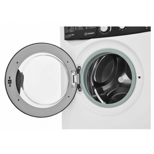 Стиральная машина INDESIT EWSB 5085 BK (белый/черный люк) 8