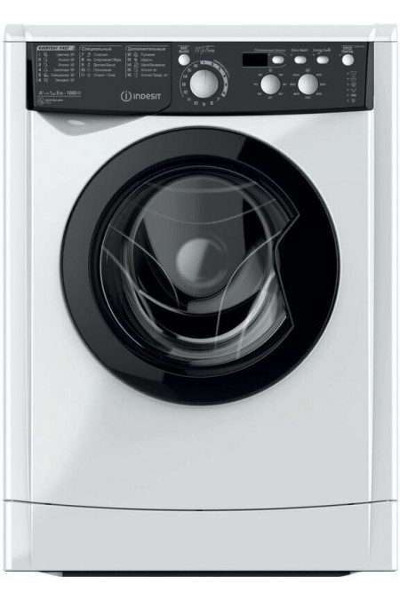 Стиральная машина INDESIT EWSD 51031 BK CIS (белый/черный) 