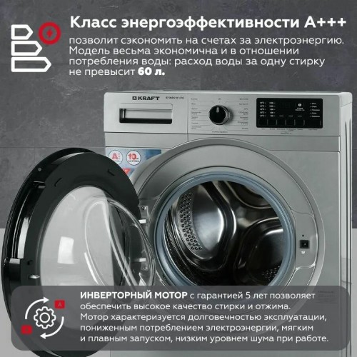 Стиральная машина Kraft KF-MDS 10147 G (серый) 5