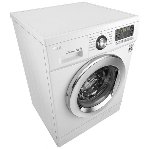 Стиральная машина LG F 1096 TD3 (белый/серебристый люк) 5