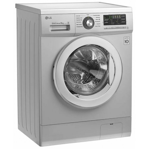 Стиральная машина LG F1296TD4 (серебристый) 1