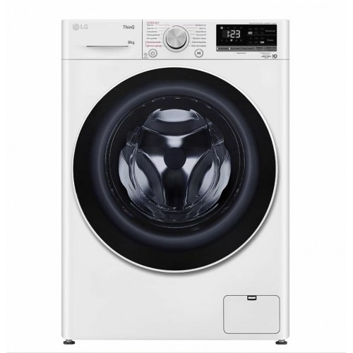 Стиральная машина LG F2V5PS0W (белый/черный люк) 7