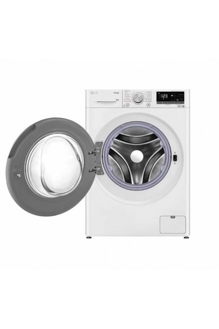 Стиральная машина LG F2V5PS0W (белый/черный люк) 1