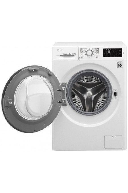 Стиральная машина LG F4J6TNPOW (белый/черный люк) 1
