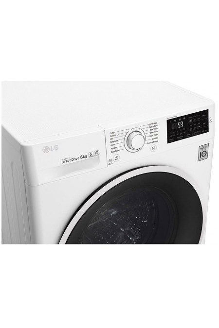 Стиральная машина LG F4J6TNPOW (белый/черный люк) 2