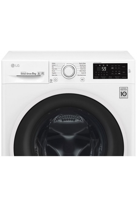 Стиральная машина LG F4J6TNPOW (белый/черный люк) 4